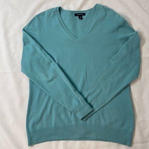 Lands'End Light blue V-neck Sweater M